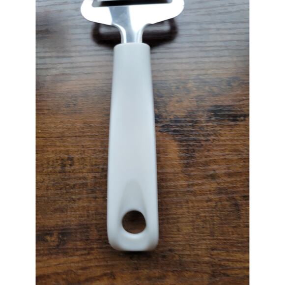 Red/White Cheese Slicer/Server w/Plastic Handle - 9" (inches) Long - Picture 6 of 7